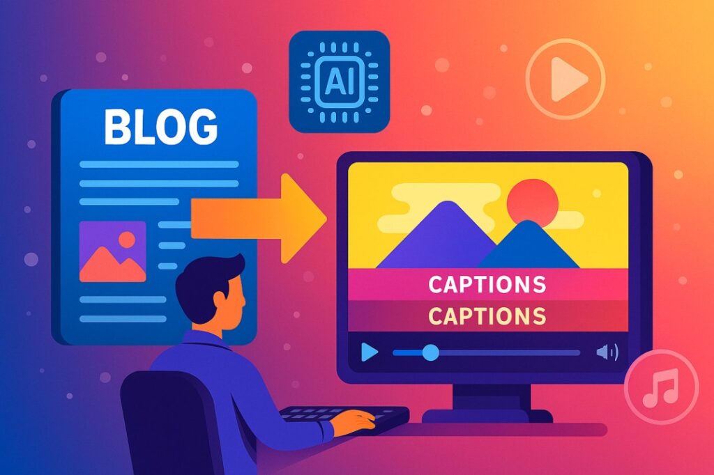 Text to video generator tool